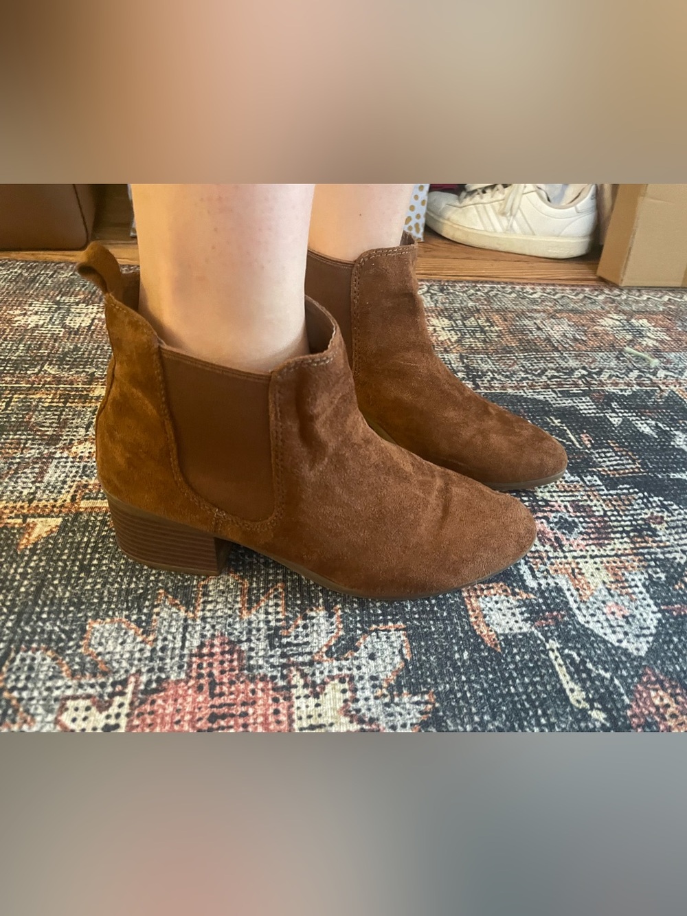 a new day Brown Suede Chelsea Ankle Boots